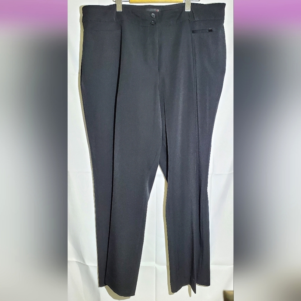 Laura Plus 14+ Brand Black Trousers/Dress Pants with Elastic Waist - Size 20